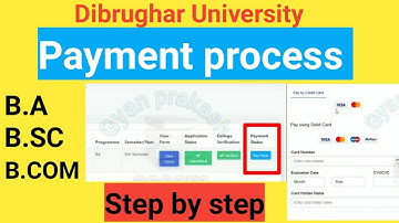 dibrugarh university form fill up 2020 payment | BA/BSC/BCOM | how to payment |
