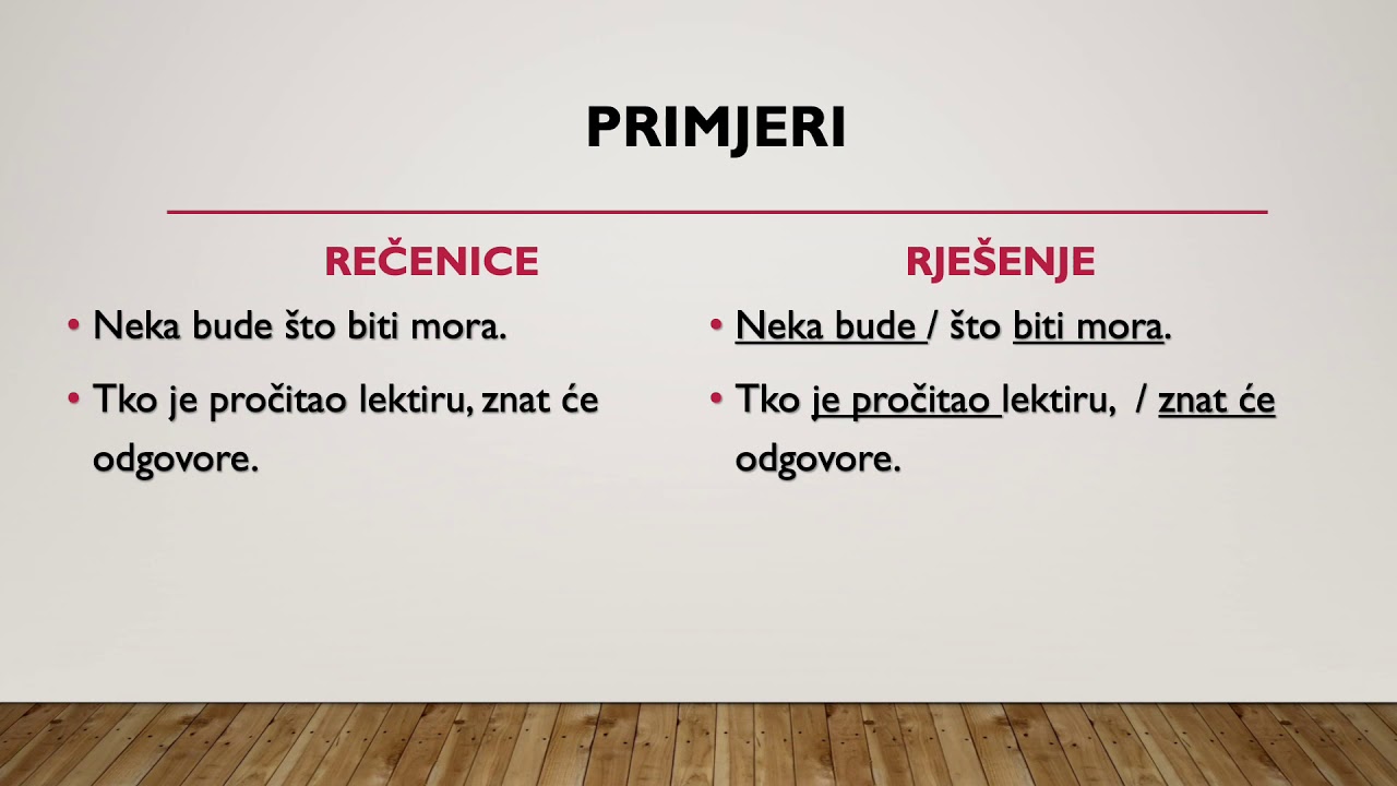 Hrvatski jezik - 7. razred - Subjektna rečenica - Obrada