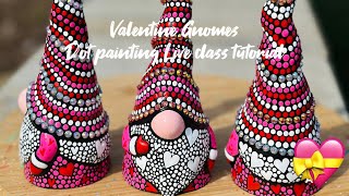 Valentine gnome dot painting class. Easy follow along tutorial Profile