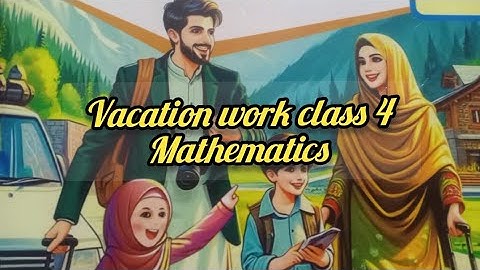 #Class 4#mathematics Summer Vacation homework 2025#Dare Arqam school#grade4#svt​#2025​ #youtubevideo