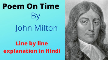 Poem"On Time ",by John Milton.Line by line explanation in Hindi. #Easy way to learn.