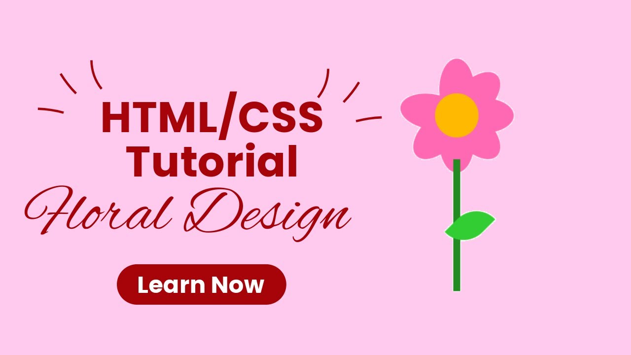 simple flower using html and css #simple #glowing #html #css #website # ...