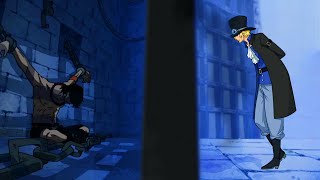 Sabo Meets Ace In Impel Down One Piece Edit