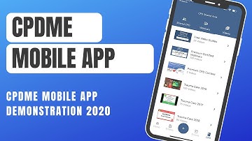 CPDme Mobile App Demonstration 2020