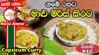 04 Minutes Capsicum Curry By Kussi Amma | ගමේ රසට මාළු මිරිස් කිරට | Special Curry Recipe | Kema