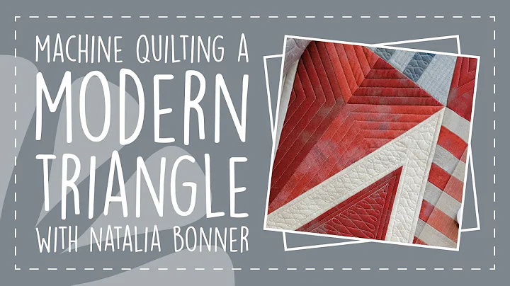 Machine Quilting A Modern Triangle with Natalia Bo...
