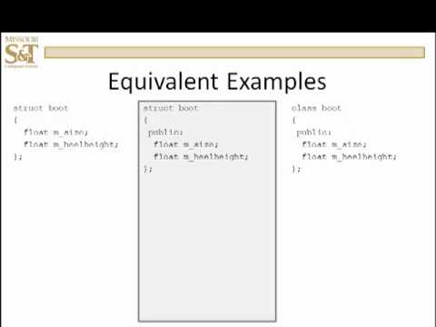 C++ Lesson 15.6 - Structs Vs Classes - Youtube