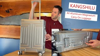 KANGSHILU All Aluminum Magnesium Carry On Luggage, no zipper! #suitcase #travel #luggage