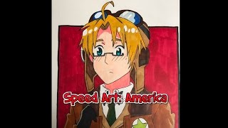 Speed Drawing America - Hetalia