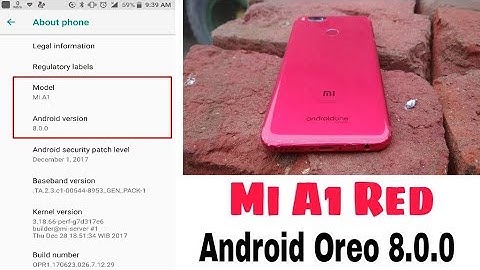 Mi A1 official OTA Update Android Oreo 8.0.0 full features in mi a1 Red Special Edition