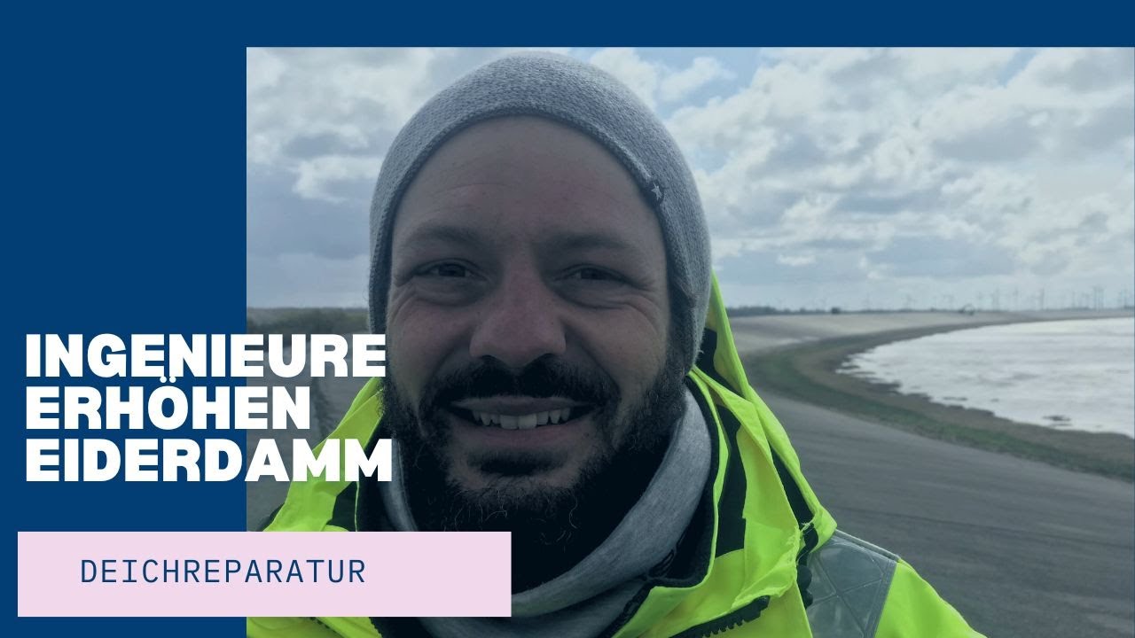Deicherhöhung auf Eiderstedt - Ingenieure reparieren Nordseedeich
