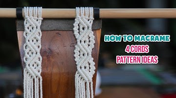 How to Macrame | DIY Macrame | 4 Cords Pattern Ideas | Design & Tutorial by LIT Decor (Part 7)