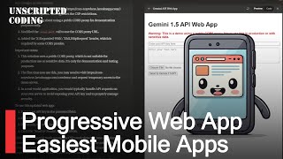 Webapp to Progressive Web App - Let's make it easy for Android/iOS users!  | Unscripted Coding