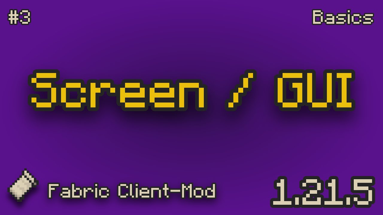 Screen/GUI | Minecraft 1.21.5 Fabric Client-Mods