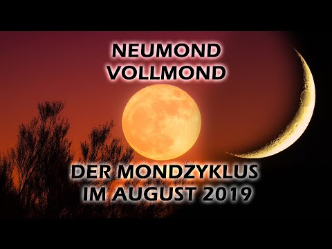 Video: Mondphasen im August 2018