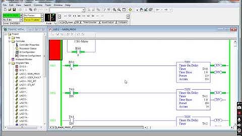TRAFFIC LIGHT SYSTEM_in PLC RSlogix 500