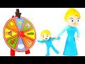 LITTLE PRINCESS WANTS TO PLAY WITH THE WHEEL OF FORTUNE ❤ SUPERHERO PLAY DOH CARTOONS FOR KIDS