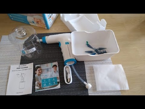 KAUGIC Kit de nettoyage électrique du cérumen, nettoyeur d'oreille alimenté  par l'eau, kit de nettoyage des oreilles, kit de retrait sûr et efficace