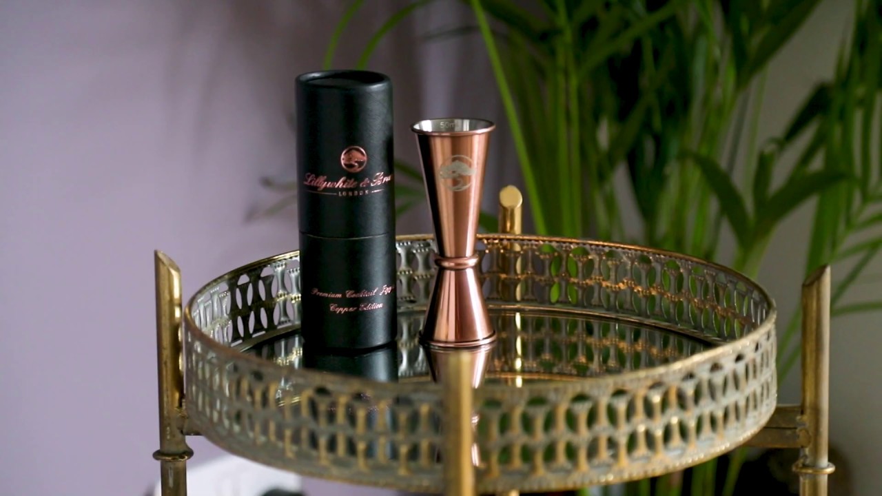 Lillywhite & Brown   Stainless Steel Jigger / Spirit Measure (25ml and 50ml)   Copper Edition