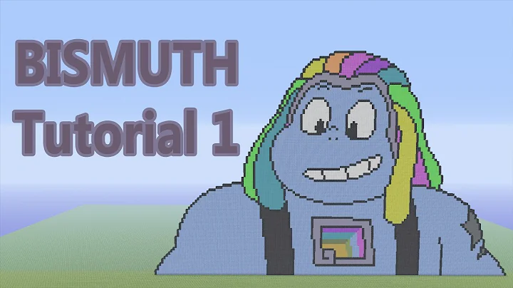Minecraft Bismuth Pixel Art Tutorial Part 1 (Steven Universe)