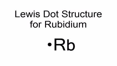 Lewis Dot Structure for Rubidium (Rb)