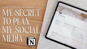 Plan Your Social Media Content | notion tutorial + template