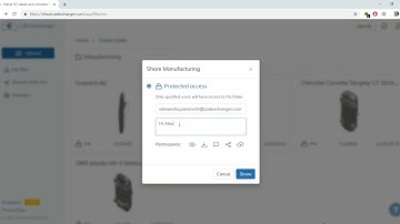 Shared folders in CAD Exchanger Cloud