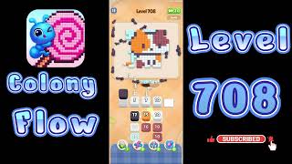 Colony Flow Level 708 Walkthrough | All Gameplay Solution | Go Answer