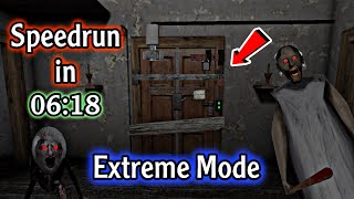 Granny v1.8 - Door Escape in Extreme Mode + Speedrun in (6:18)