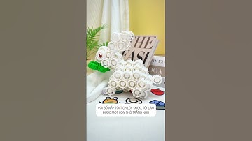Review quá trình lắp ráp một con thỏ trắng từ nắp chai sữa #namthầnkinh #review #lego #diy #toys