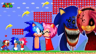 Super Mario Bros, Evolution Of Duo Sonic & Amy Sprunki All Phases Transformation