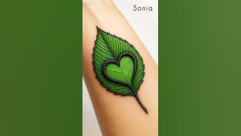 Trending 🔥 Leaf 🌿 Mehndi Hack #mehndi #shorts #hack