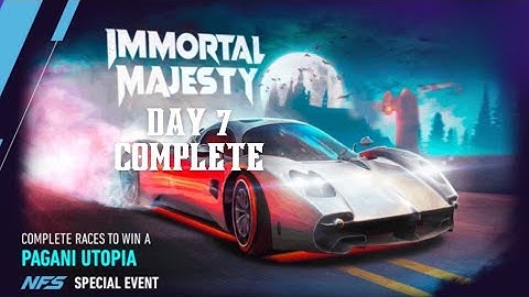 NFS NO LIMITS PAGANI UTOPIA IMMORTAL MAJESTY SPECIAL LIVE EVENT 2023 - Day 7 #nfsnolimits