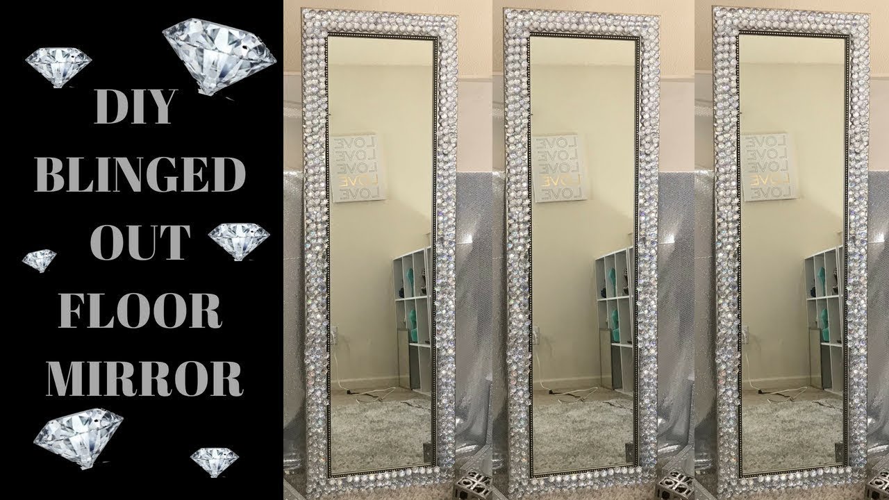 DIY RHINESTONE VANITY MIRROR  HOW TO MAKE INEXPENSIVE RHINESTONE MIRROR  😍😍😍 