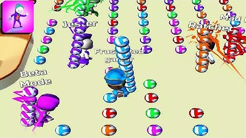 BRIDGE RACE NEW UPDATE  GAMEPLAY WALKTHROUGH PART 9 ALL LEVELS #33