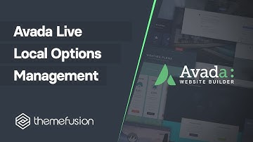 Avada Live Local Options Management