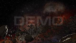 Asteroids Field 4K / Footage / UHD/ 4096x2304