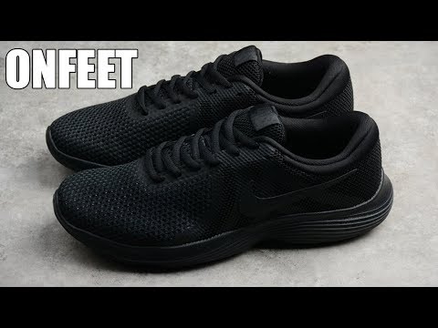 Nike Revolution 4 All Black Onfeet Review