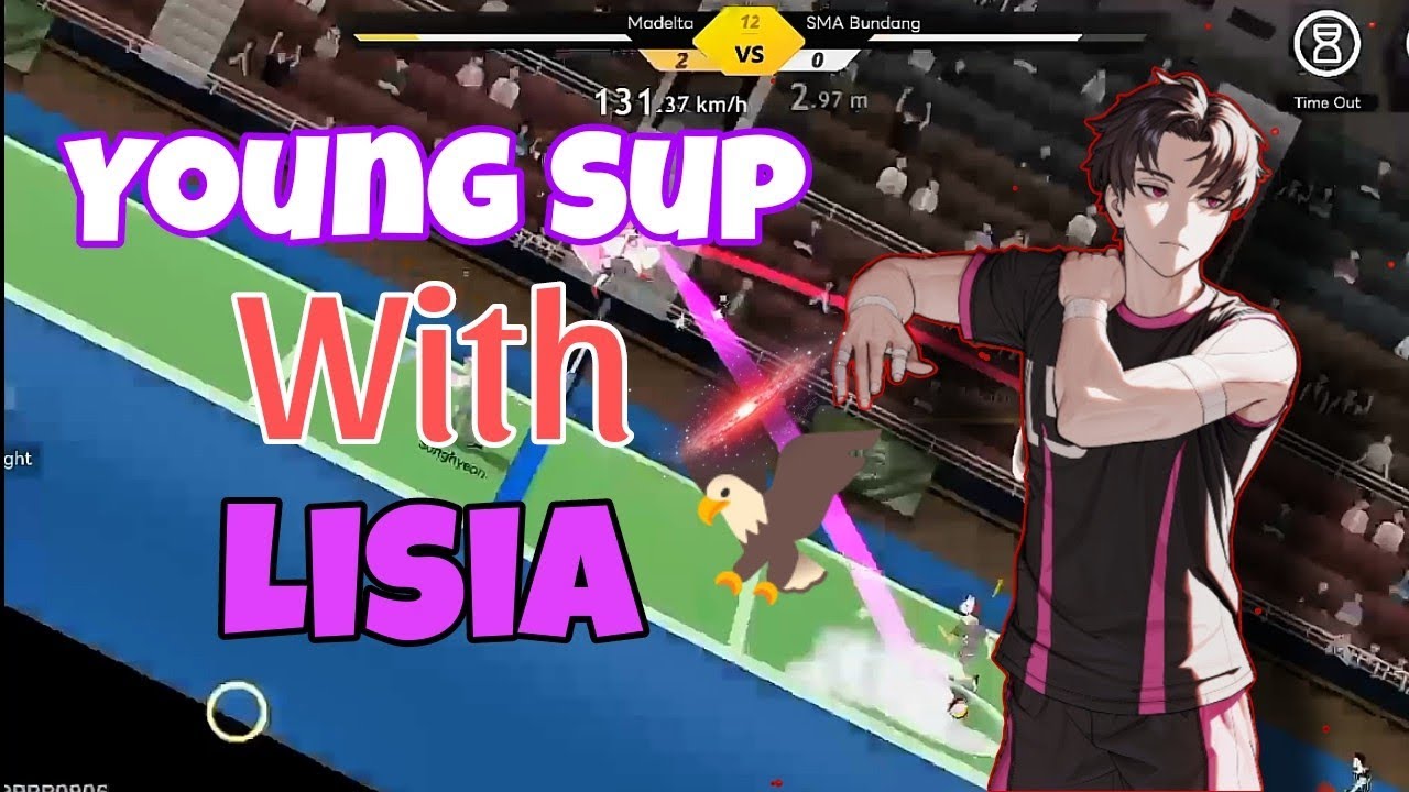 Young Sup With Lisia -THE SPIKE VOLLEYBALL MOBILE -