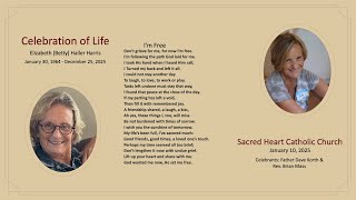 Celebration of Life for Elizabeth (Betty) Haller Harris
