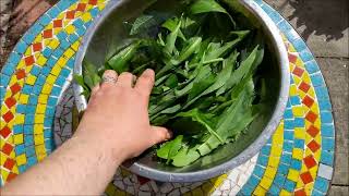 Preparing Wild Garlic to use at a later date