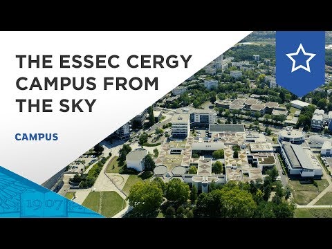 The ESSEC Cergy Campus from the sky | ESSEC Campus