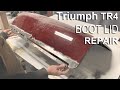 Repairing a TR4 Boot Lid