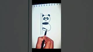 Easy Panda Drawing. #shorts #drawing #panda