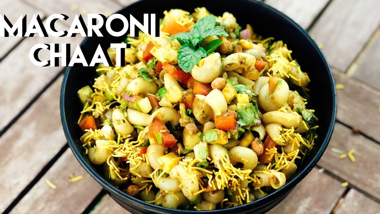 MACARONI CHAAT RECIPE | Fusion Pasta Chaat | Indian Street Chaat | Flavourful Food By Priya