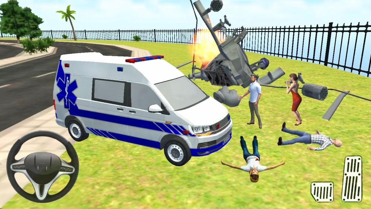 Roof Jumping Emergency Ambulance Rescue Simulator - Android Gameplay