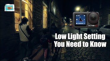 Low Light setting for DJI OSMO Action 4 and Action 5 pro | extreme low light setting explained