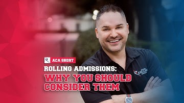 ACA SHORT: Rolling Admissions: Why you should consider them, with Dale Price, MBA (founder & owner)