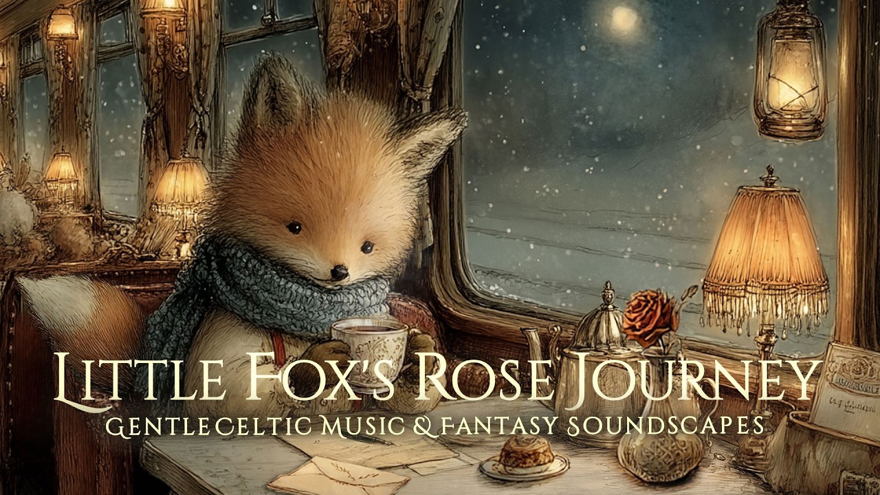 [Celtic Music] Relaxing Sleep Music for Stress Relief Little Fox's Rose Journey