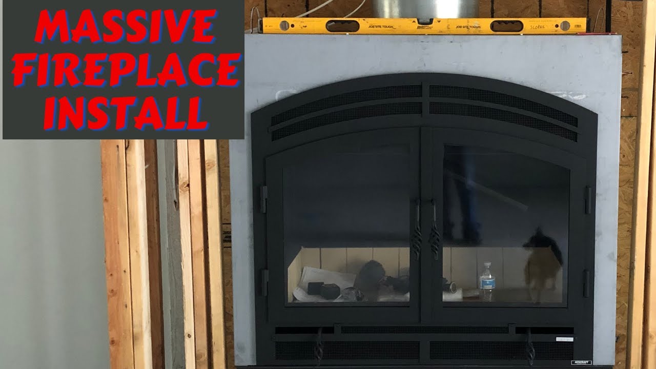 Massive Fireplace Installed /  AcuCraft 44